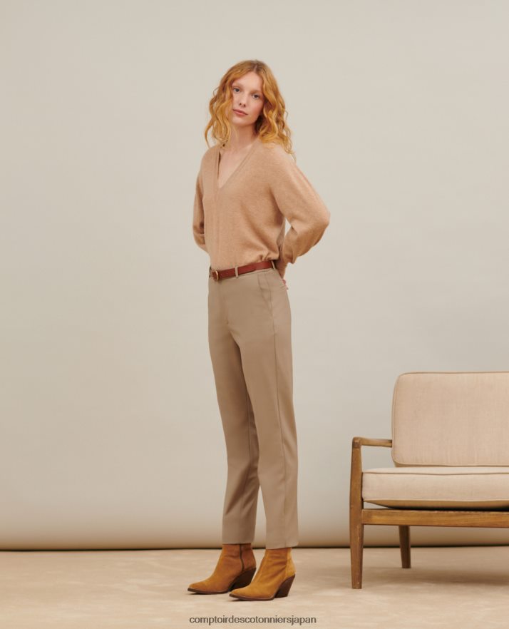 衣類 マーガレット - シガレットパンツ 0311 ベージュ Comptoir Des Cotonniers B66468T65