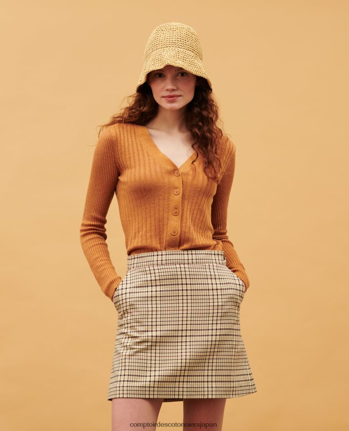 衣類 チェックのミニスカート 0400 クリームチェック Comptoir Des Cotonniers B66468T218